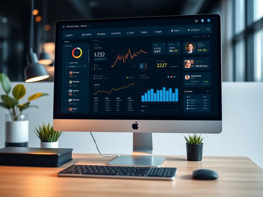 Kapital Northbridge client dashboard on a monitor